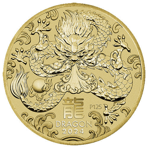 2024 $1 Year of the Dragon Coin & Stamp Cover PNC Coin