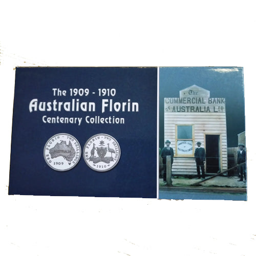 2008 Perth Mint The 1909-1910 Australian Florin Centenary Collection 2 x 1oz .999 Proof Silver Coin Set
