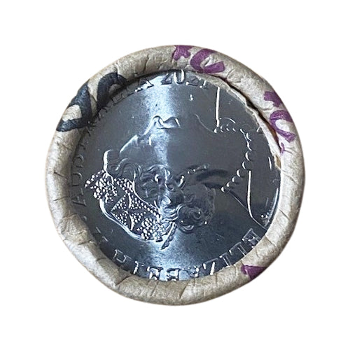 2021 10c Jody Clark Effigy of HM Queen Elizabeth II - Security Roll - 40 Uncirculated Coins Obverse