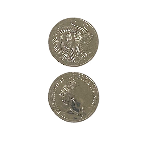2021 10c Jody Clark Effigy of HM Queen Elizabeth II - Uncirculated Coin Cu/Ni Reverse and Obverse