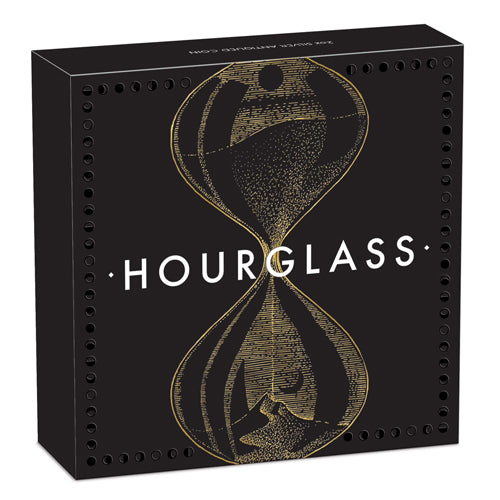 2021 Hourglass 2oz Silver Antiqued Coin