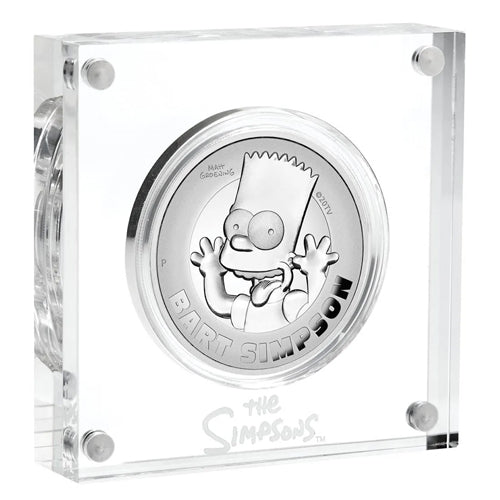 2022 $2 Bart Simpson 2oz Silver Proof High Relief Coin