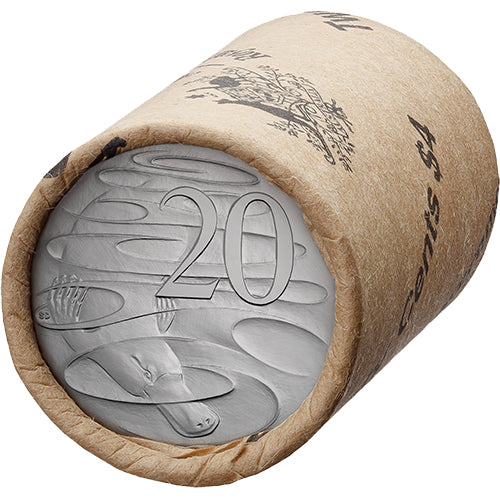 2024 20c King Charles III Effigy - Premium Roll Heads/Tails RAM Roll Circulating Coin Cu/Ni Circulating Mint Roll