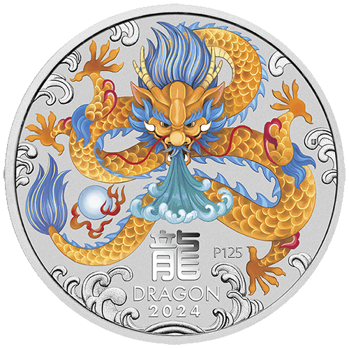 2024 Australian Lunar Series III Year of the Dragon 1/2oz 10 Coin Set