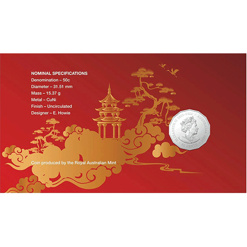 2024 50c Year of the Dragon Tetradecagon Coin & Stamp Cover PNC (RAM) - Limited Edition 8,888