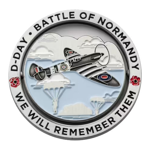 2024 Battle of Normandy - We Will Remember Them Medallion & Stamp Cover PNC