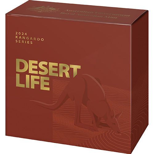 2024 $10 Kangaroo Series - Desert Life 1/10oz Gold Proof Coin 