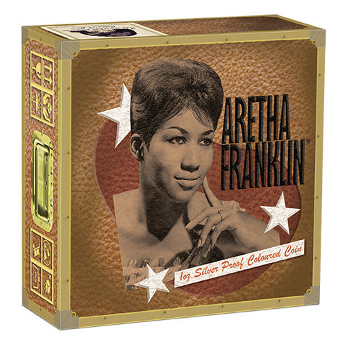 2024 $1 Aretha Franklin 1oz Silver Proof Coloured Coin