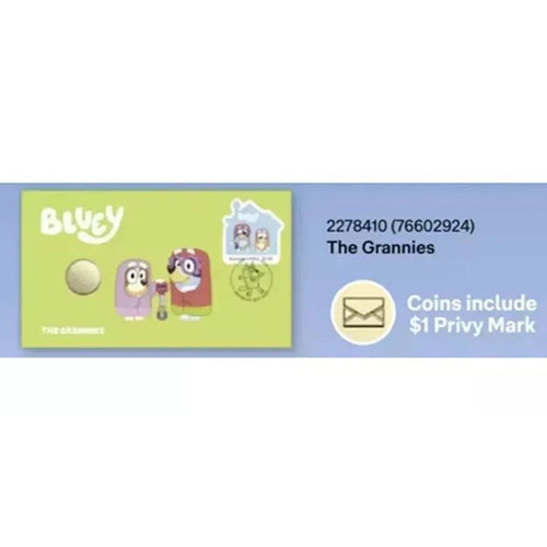 2024 $1 Bluey Bucks 10 PNC with Limited Edition Box Coin & Stamp Cover Pack - PNC Collection