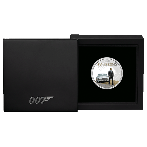 2024 $1 James Bond Daniel Craig 1oz Silver Proof Coloured Coin