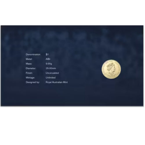 2024 $1 100 Years of Brownlow Medal Coin & Stamp Cover PNC