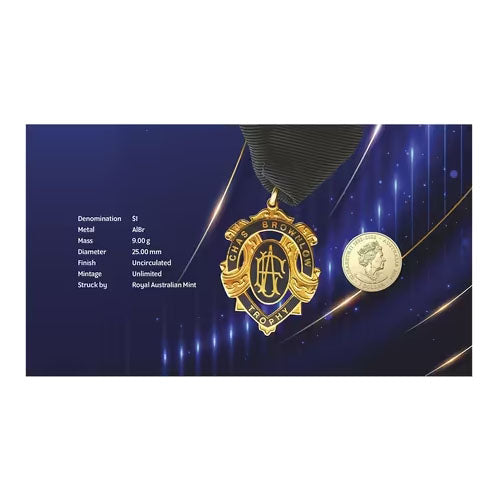 2024 $1 Brownlow Medallist Patrick Cripps - Carlton Coin & Stamp Cover PNC