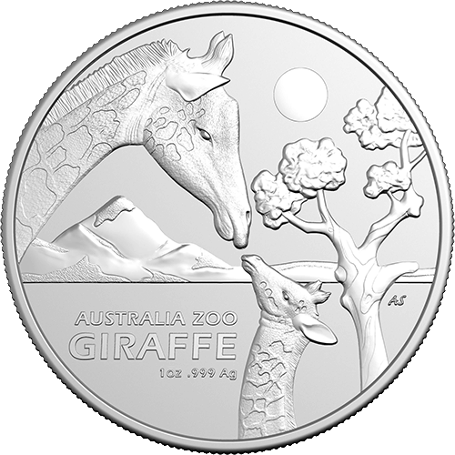 2024 $1 Australia Zoo Series - Giraffe 1oz Silver Investment Coin (RAM)