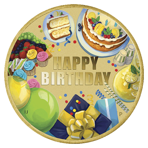 2024 $1 Happy Birthday Coin & Stamp Cover PNC Coin