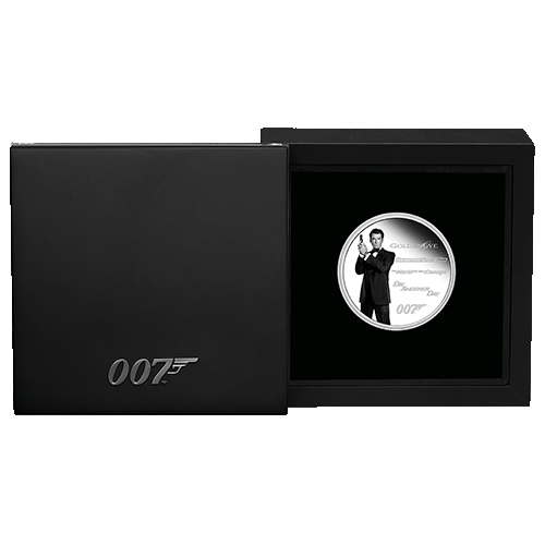 2024 $1 James Bond Legacy Series - 4th Issue 1oz Silver Proof Coloured Coin in Case