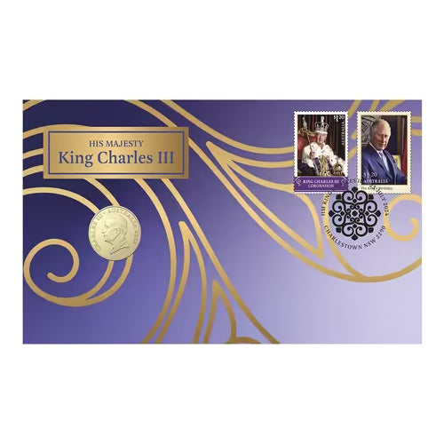 2024 $1 His Majesty King Charles III 'First Year of Issue' Coin & Stamp Cover PNC