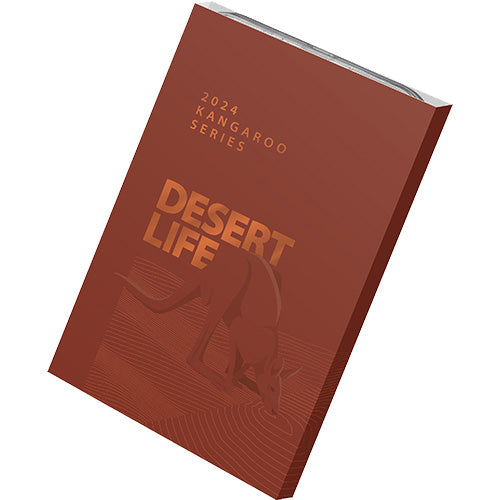 2024 $1 Kangaroo Series - Desert Life 1oz Frosted Fine Silver Uncirculated Coin in Capsule