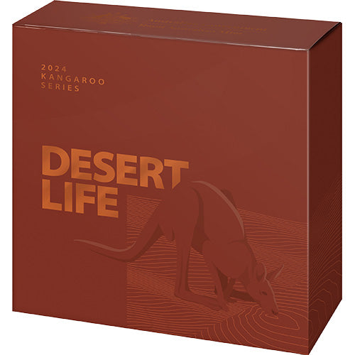 2024 $1 Kangaroo Series - Desert Life 1oz Fine Silver Proof Coin