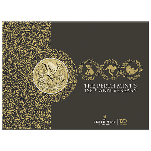 2024 $1 The Perth Mint's 125th Anniversary Al/Br Coin in Card