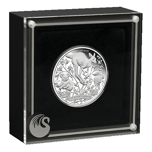 2024 $1 The Perth Mint's 125th Anniversary 1oz Silver Proof Coin in Case