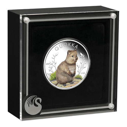 2024 $1 Australian Quokka 1oz Silver Proof Coloured Coin