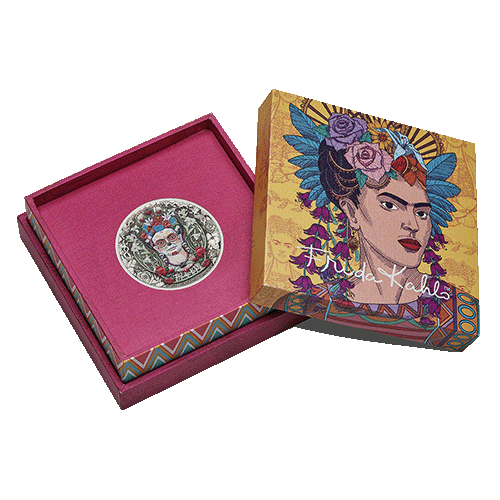 2024 $2 Frida Kahlo 2oz Silver Antiqued Coloured Coin