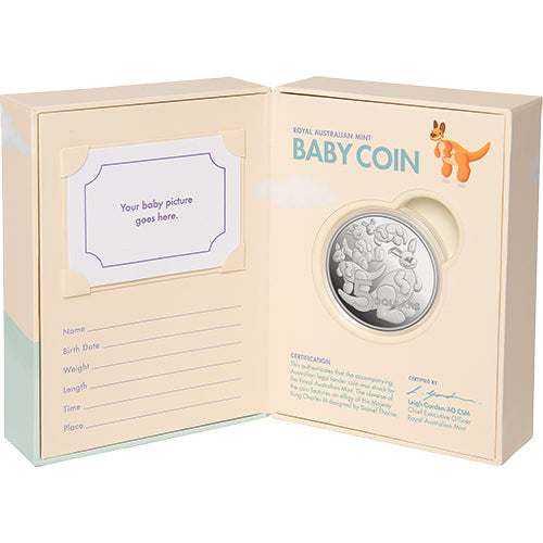 2024 $5 Baby Coin - Toy Kangaroo 1oz Fine Silver Proof Coin