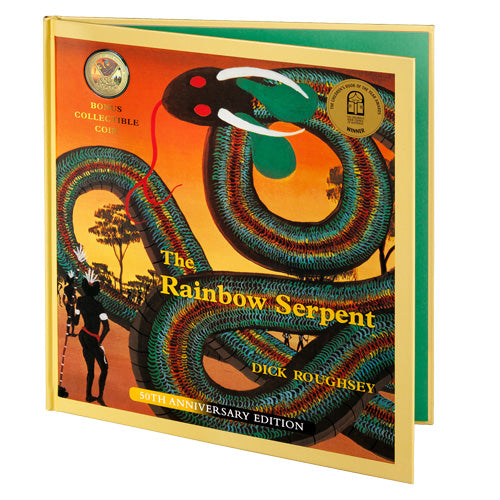 2025 20c 50th Anniversary of The Rainbow Serpent - Deluxe Special Edition Book with Gold-Plated Coin