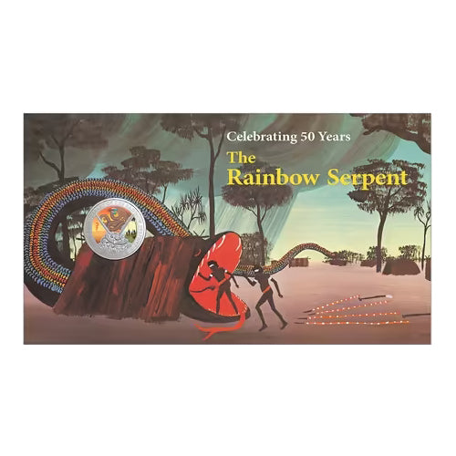 2025 20c The Rainbow Serpent Coin & Stamp Cover PNC