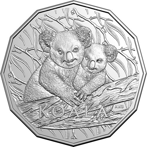 2025 50c Koala Series Uncirculated Coin in RAM Card