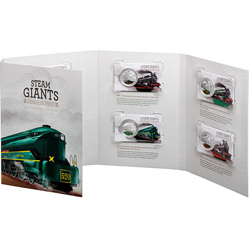 2025 50c Steam Giants Coloured Uncirculated Seven-Coin Collection