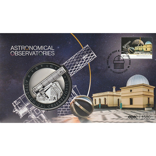 2025 Astronomical Observatories Medallion & Stamp Cover PNC