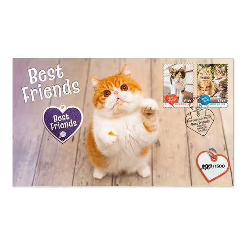 2025 Best Friends Cat Medallion & Stamp Cover PNC