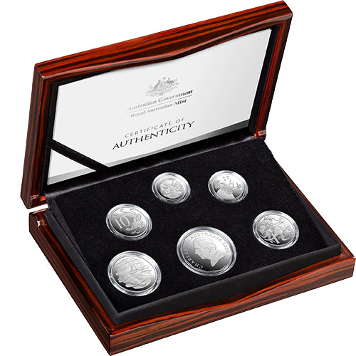 2025 Six Coin Fine Silver Proof Year Set HM King Charles III