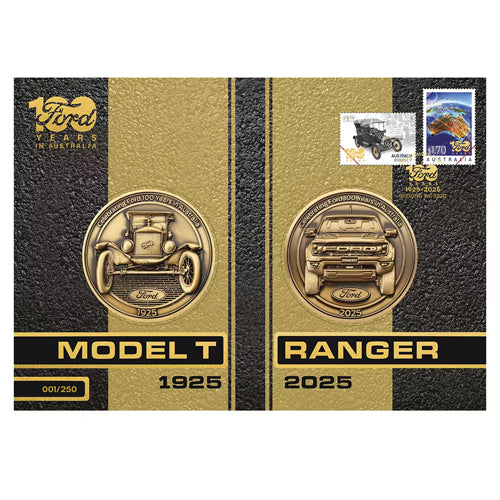 Ford First Card 2025 Ford First and Last Car Limited Edition Two Medallion Cover - PNC ...