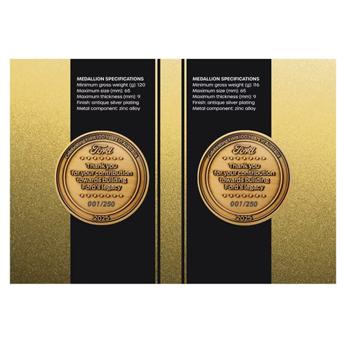 Ford First and Last Car Limited Edition Two Medallion Cover - PNC