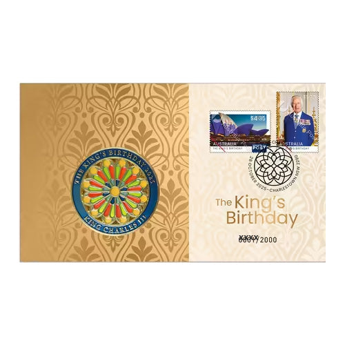 2025 The King's Birthday Medallion Cover PNC 