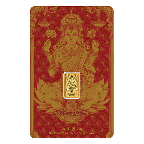 2025 Lakshmi 1 gram Gold Minted Bar