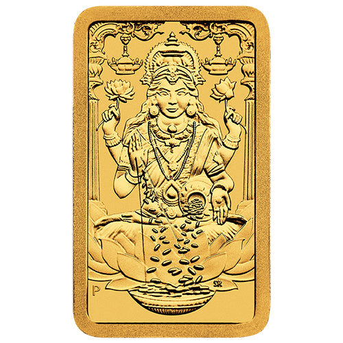 2025 Lakshmi 1 gram Gold Minted Bar