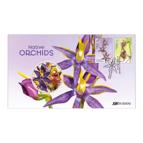 2025 Native Orchids Medallion & Stamp Cover PNC