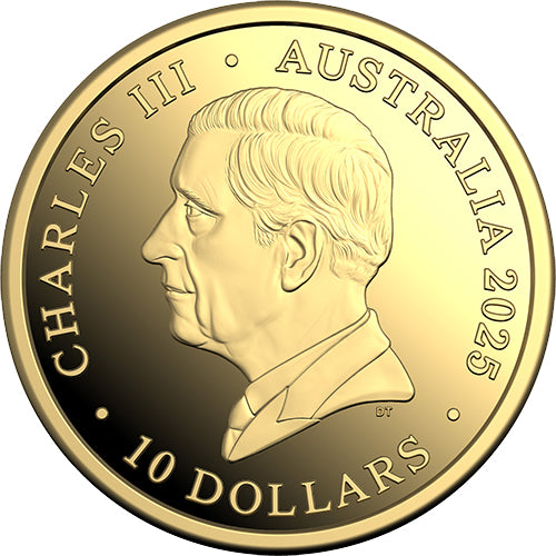 2025 $10 60th Anniversary of the Royal Australian Mint 'C' Mintmark Gold Proof Coin