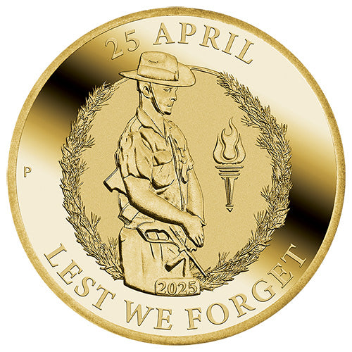 2025 $1 ANZAC Day Uncirculated Coin in Card 