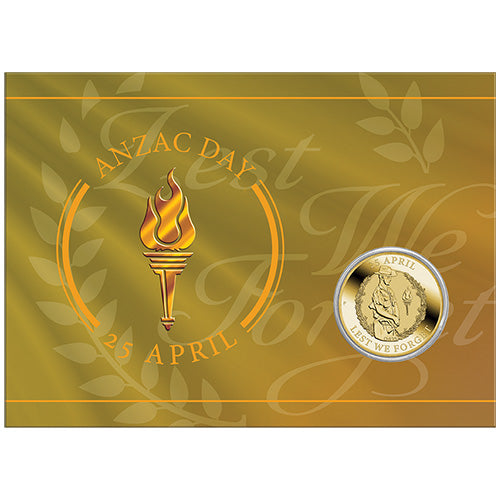 2025 $1 ANZAC Day Uncirculated Coin in Card 