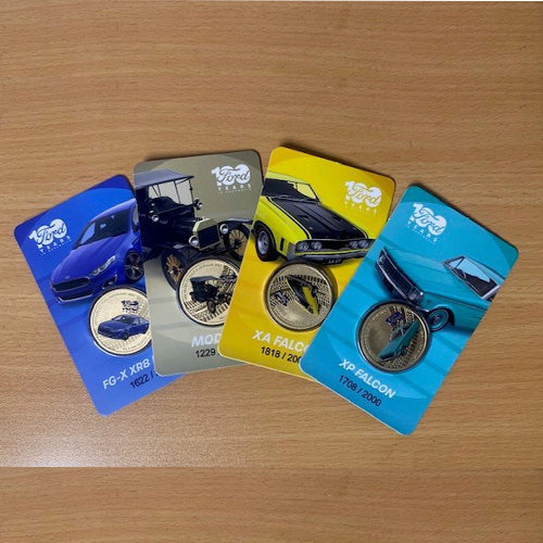 2025 $1 100 Years of Ford Australia Carded Set of 4 Coins