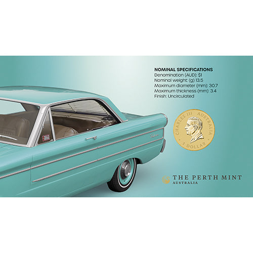 2025 $1 100 Years of Ford Australia - XP Falcon Coin & Stamp Cover PNC 