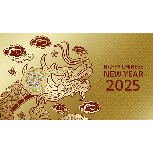 2025 $1 Chinese New Year Coin & Stamp Cover PNC