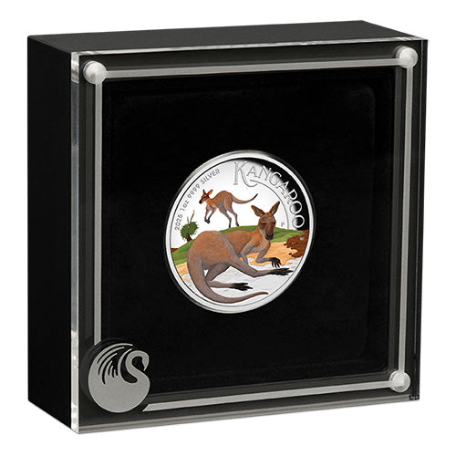 2025 $1 Australian Kangaroo 1oz Silver Proof High Relief Coloured Coin