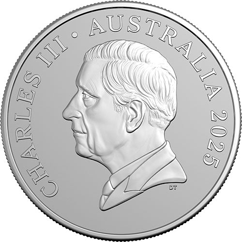 2025 $1 Kangaroo Series - Bush Capital 1oz Frosted Fine Silver Uncirculated Coin in Capsule 