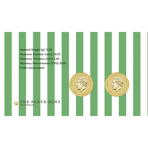 2025 $1 Merry Stitchmas Coloured Uncirculated 2 Coin & Stamp Cover PNC 