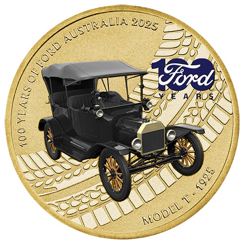 2026 $1 100 Years of Ford Australia - Model T 1925 Coin & Stamp Cover PNC 